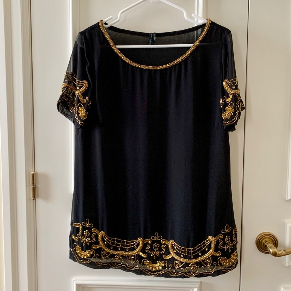 Black T-Shirt Blouse